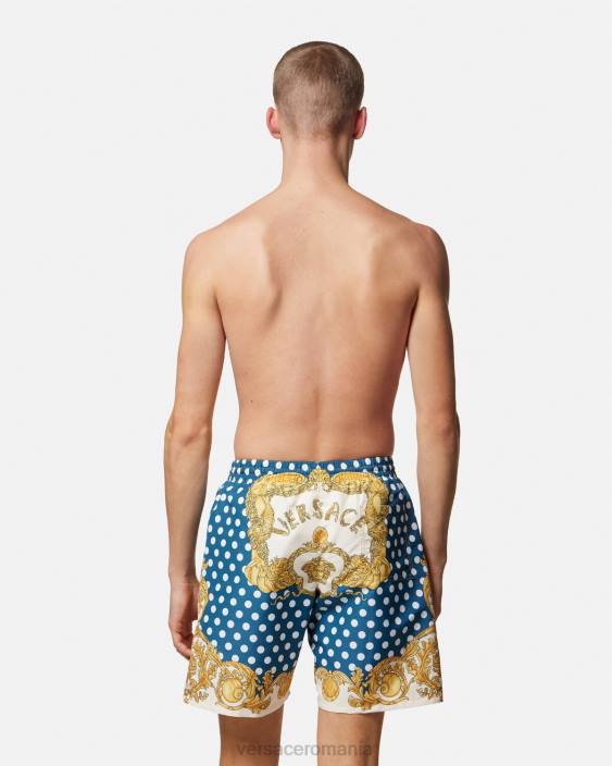 imprimare boardshorts baroc seashell Versace bărbați lenjerie intimă și îmbrăcăminte de plajă 40L61802
