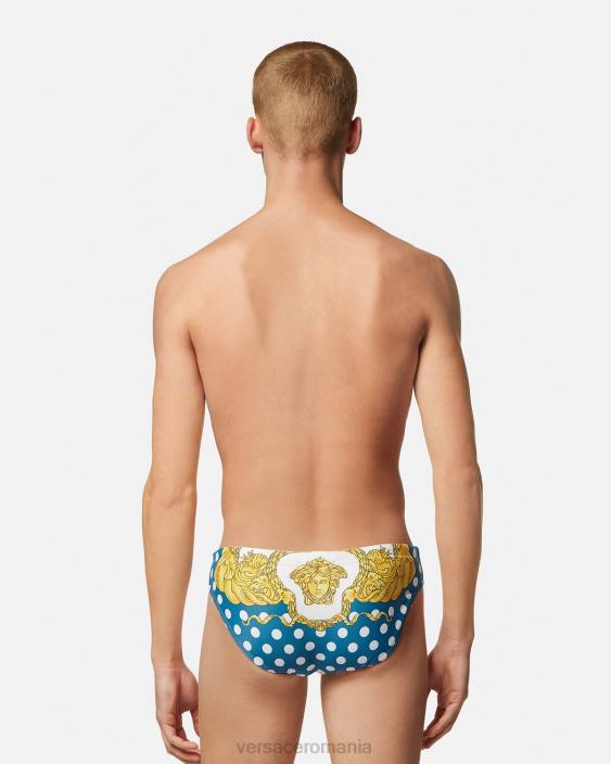 imprimare slip de înot baroc seashell Versace bărbați lenjerie intimă și îmbrăcăminte de plajă 40L61801