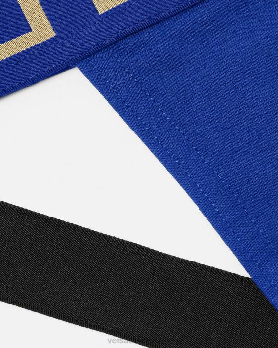 albastru jockstrap frontiera greca Versace bărbați lenjerie intimă și îmbrăcăminte de plajă 40L61777