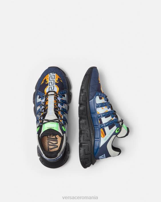 albastru adidași barocco 660 trigreca Versace bărbați pantof 40L61542