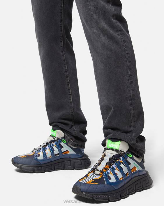 albastru adidași barocco 660 trigreca Versace bărbați pantof 40L61542