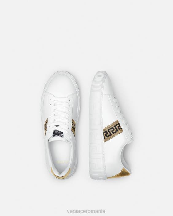 aur alb adidași greca Versace bărbați pantof 40L61552