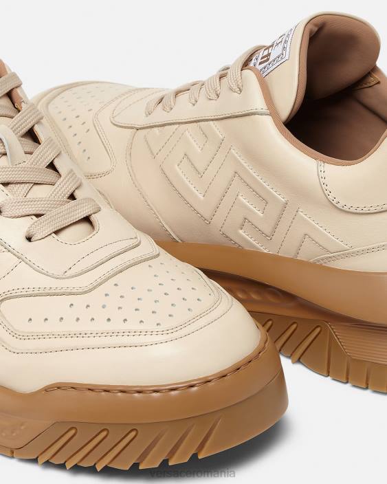 bej adidași greca odissea Versace bărbați pantof 40L61536