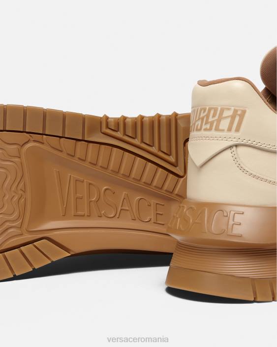 bej adidași greca odissea Versace bărbați pantof 40L61536