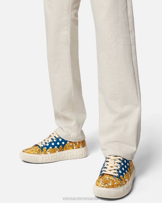 imprimare adidași seashell baroque greca Versace bărbați pantof 40L61516