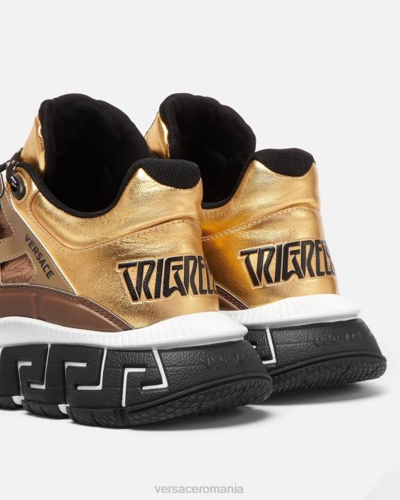 maro și auriu adidasi trigreca Versace bărbați pantof 40L61512