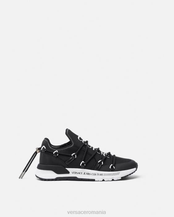 negru și imprimat adidași dinamici Versace bărbați pantof 40L62445