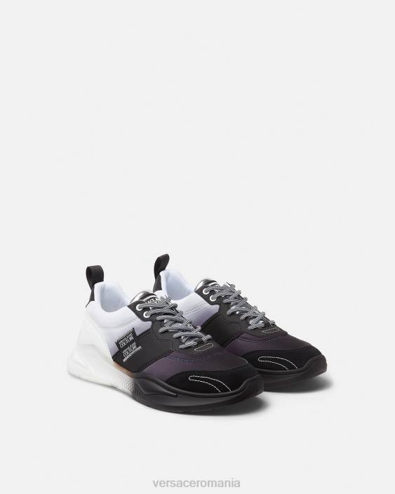 negru și imprimat adidași levion Versace bărbați pantof 40L62455