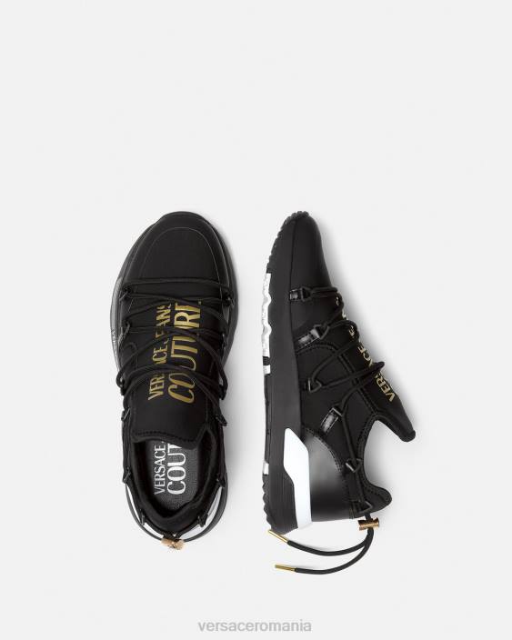 negru si auriu adidași dinamici Versace bărbați pantof 40L62446