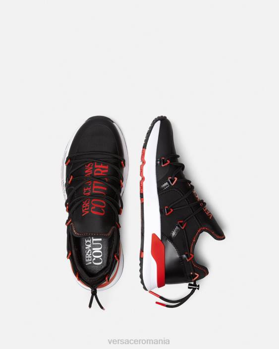 negru si rosu adidași dinamici Versace bărbați pantof 40L62454