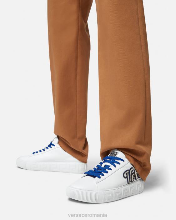 o singură culoare antrenori varsity greca Versace bărbați pantof 40L61557