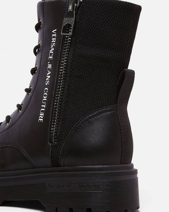 negru botine cu logo Versace bărbați pantof 40L62464