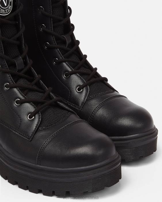 negru botine cu logo Versace bărbați pantof 40L62464