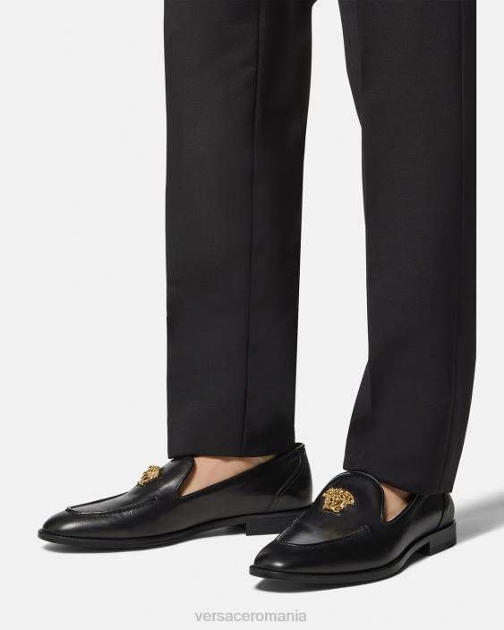 negru papuci la medusa Versace bărbați pantof 40L61569