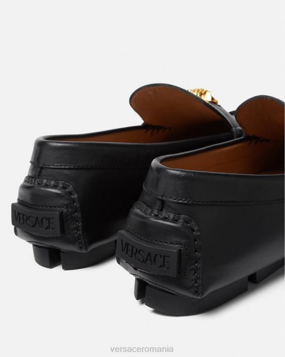 negru pantofi sofer la medusa Versace bărbați pantof 40L61602