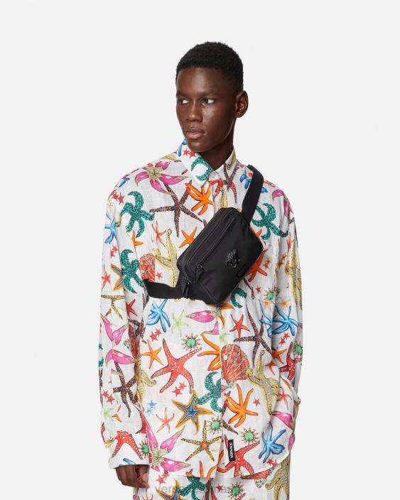 negru geanta cu curea la medusa Versace bărbați saci 40L61492