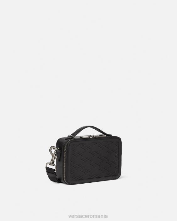 negru geanta messenger la greca signature Versace bărbați saci 40L61479