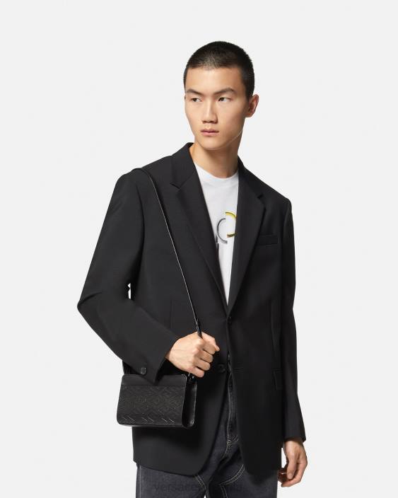 negru geanta messenger semnatura la greca Versace bărbați saci 40L61481