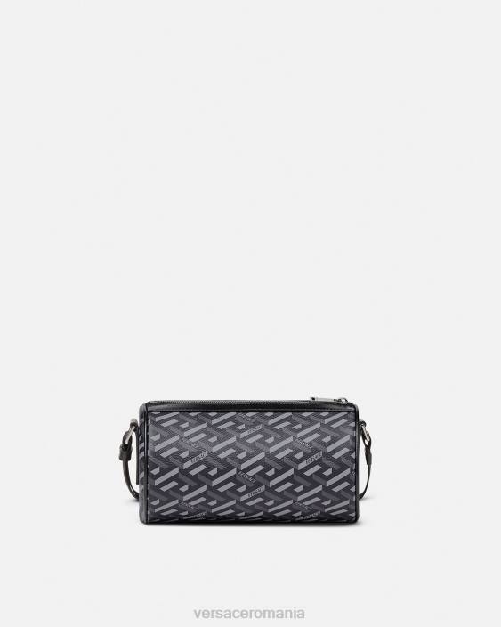 negru si gri geantă crossbody cu semnătură la greca Versace bărbați saci 40L61485