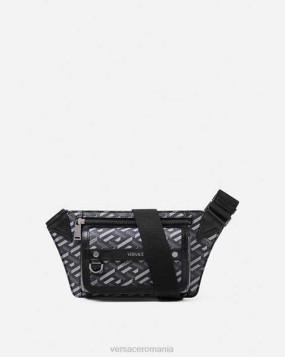 negru si gri geanta cu curea semnatura la greca Versace bărbați saci 40L61486