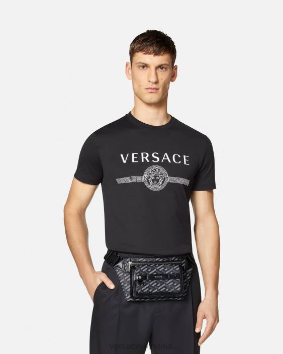 negru si gri geanta cu curea semnatura la greca Versace bărbați saci 40L61486