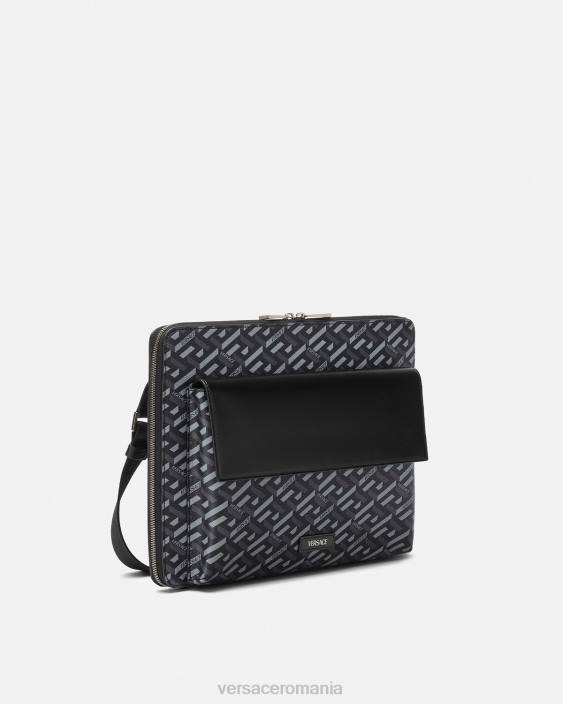 negru si gri husa laptop la greca signature Versace bărbați saci 40L61483