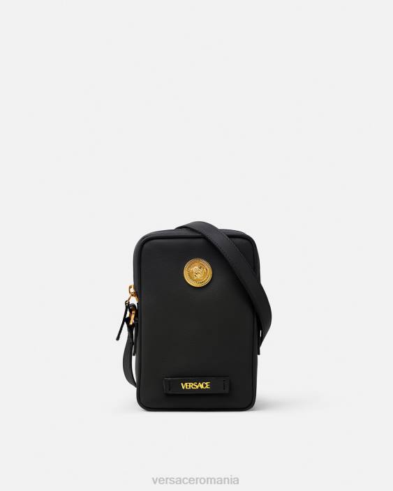 negru geantă crossbody medusa biggie mică Versace bărbați saci 40L61465