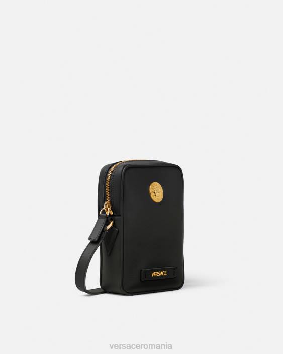 negru geantă crossbody medusa biggie mică Versace bărbați saci 40L61465