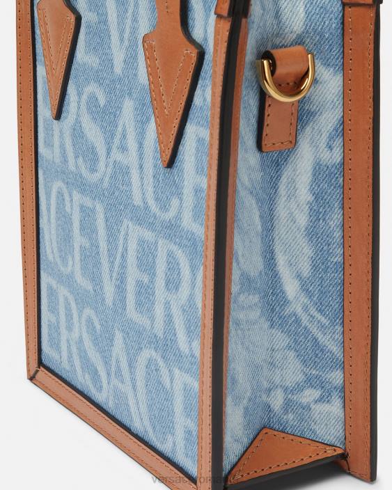 albastru geantă crossbody peste tot Versace bărbați saci 40L61495