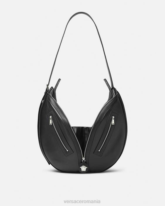 negru repetați geanta vagabond mare Versace bărbați saci 40L61500