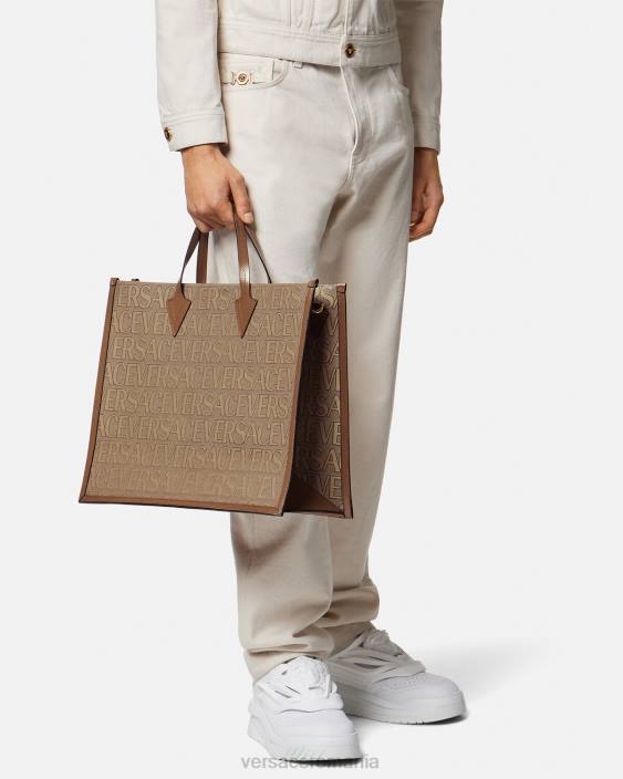 maro geantă tote peste tot Versace bărbați saci 40L61506