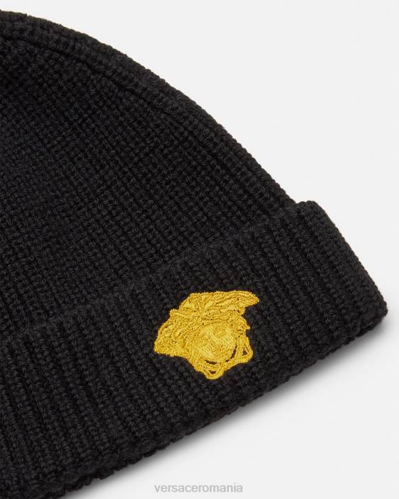 negru beanie cu medusa Versace copii accesorii 40L62073