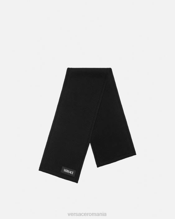 negru eșarfă cu logo Versace copii accesorii 40L62061