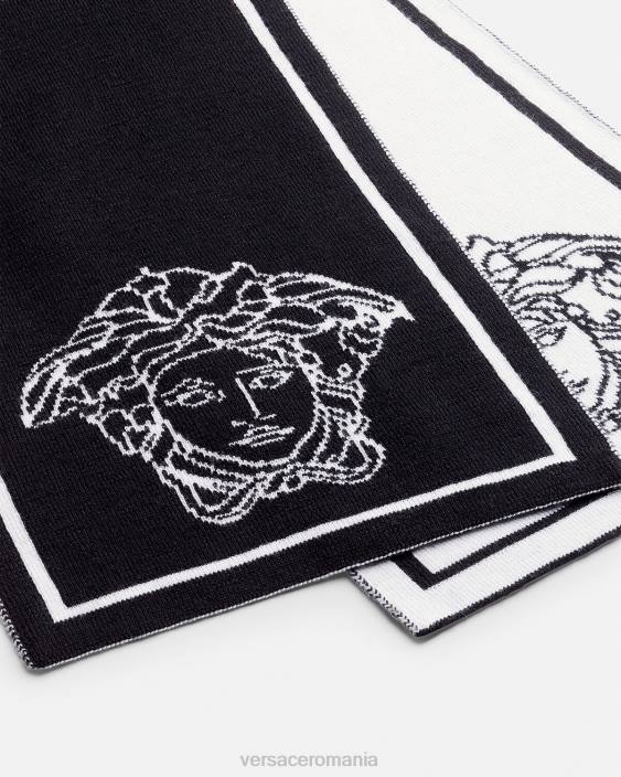 negru eșarfă cu logo medusa Versace copii accesorii 40L62077