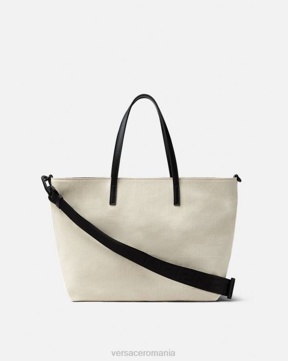 alb negru geanta saltea de infasat cu logo pentru bebelusi Versace copii saci 40L61850