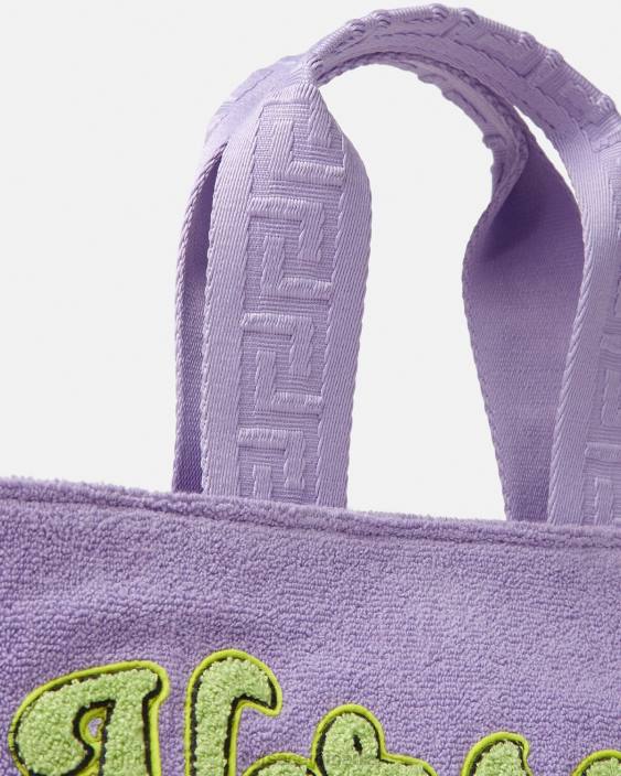 liliac geantă tote cu logo Versace copii saci 40L62076