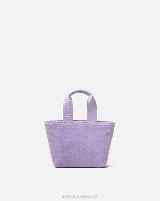 liliac geantă tote cu logo Versace copii saci 40L62076