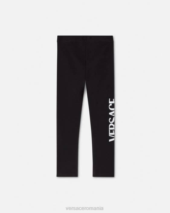 negru jambiere cu logo Versace copii îmbrăcăminte 40L62015