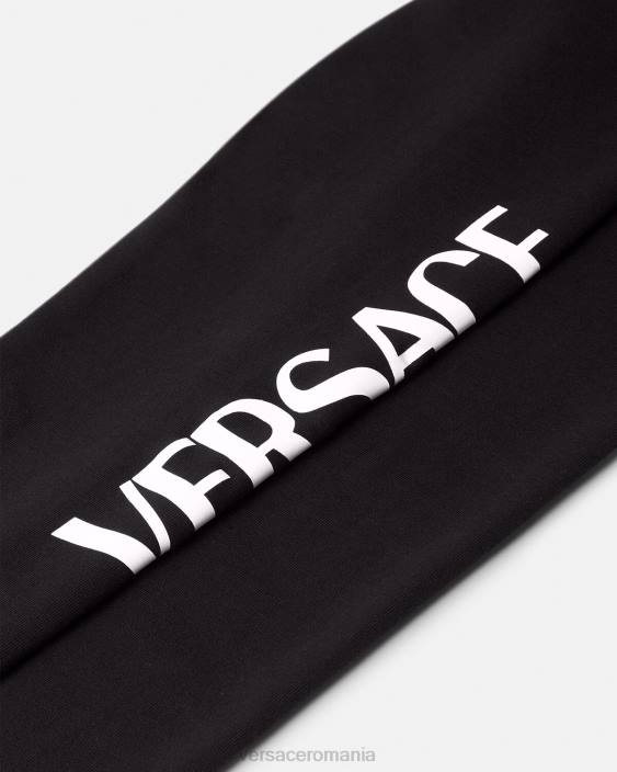 negru jambiere cu logo Versace copii îmbrăcăminte 40L62015