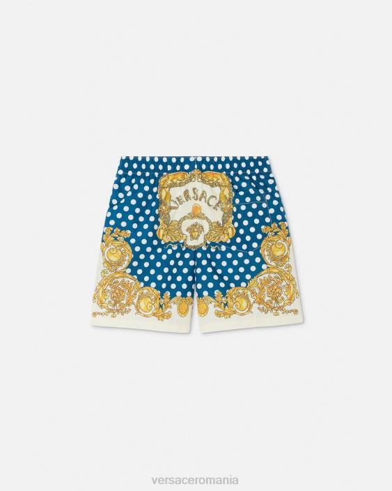 imprimare pantaloni scurți de baie în stil baroc cu scoici Versace copii îmbrăcăminte 40L62085