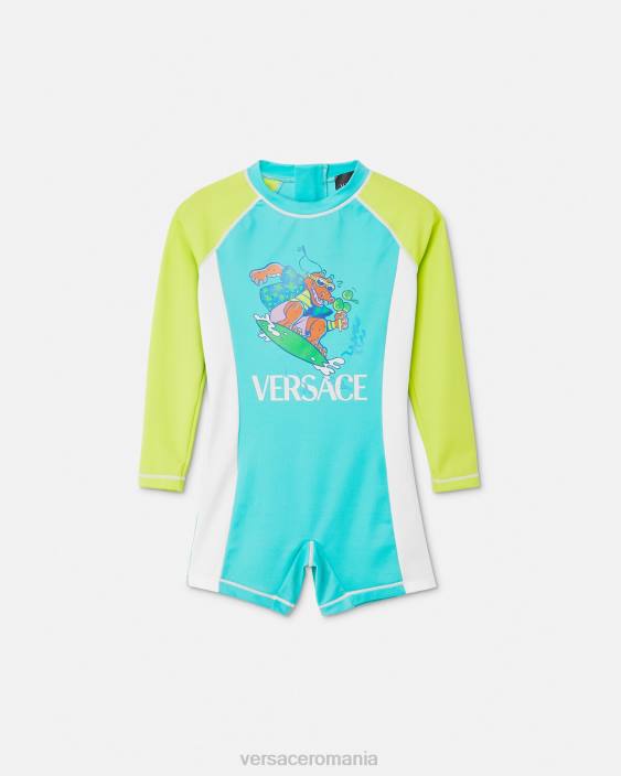 multicolor costum de neopren pentru bebeluși pentru protecție solară Versace copii îmbrăcăminte 40L61926