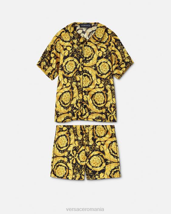 imprimare set de pijamale barocco Versace copii îmbrăcăminte 40L61989