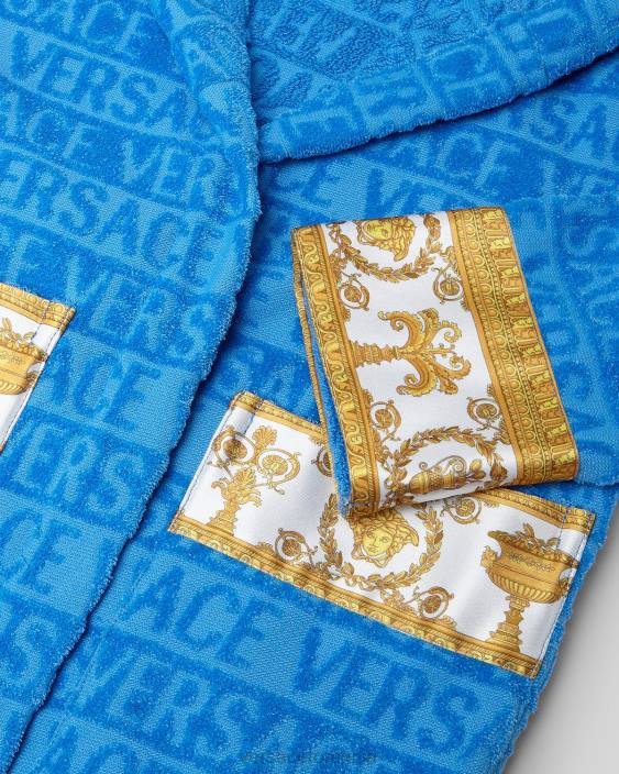 albastru deschis halat de baie peste tot Versace copii îmbrăcăminte 40L62064