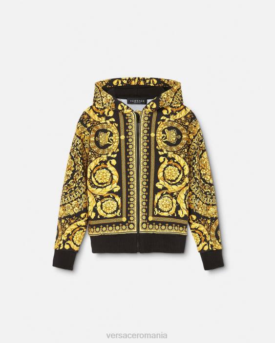 imprimare hanorac barocco cu fermoar Versace copii îmbrăcăminte 40L61982