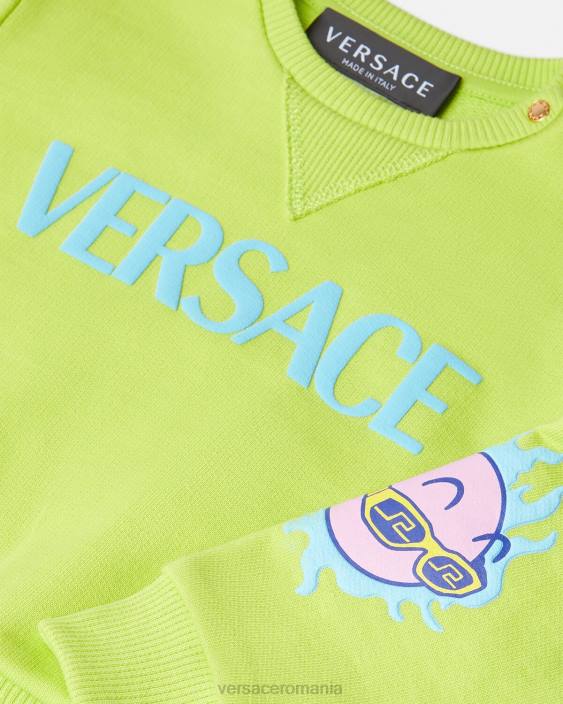 lămâie verde hanorac pentru copii medusa sunnies Versace copii îmbrăcăminte 40L61929