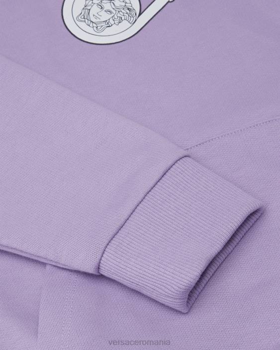 liliac hanorac cu ac de siguranță Versace copii îmbrăcăminte 40L62009