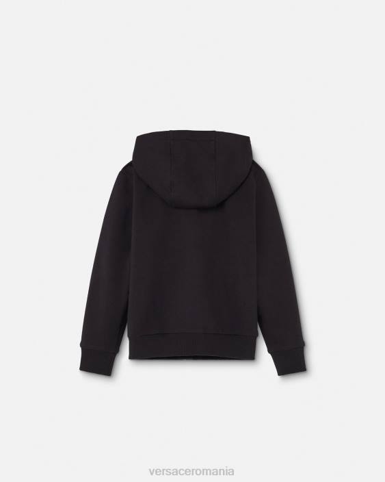 negru hanorac cu fermoar medusa Versace copii îmbrăcăminte 40L61965