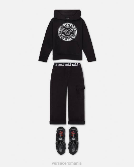 negru hanorac cu medusa Versace copii îmbrăcăminte 40L62120