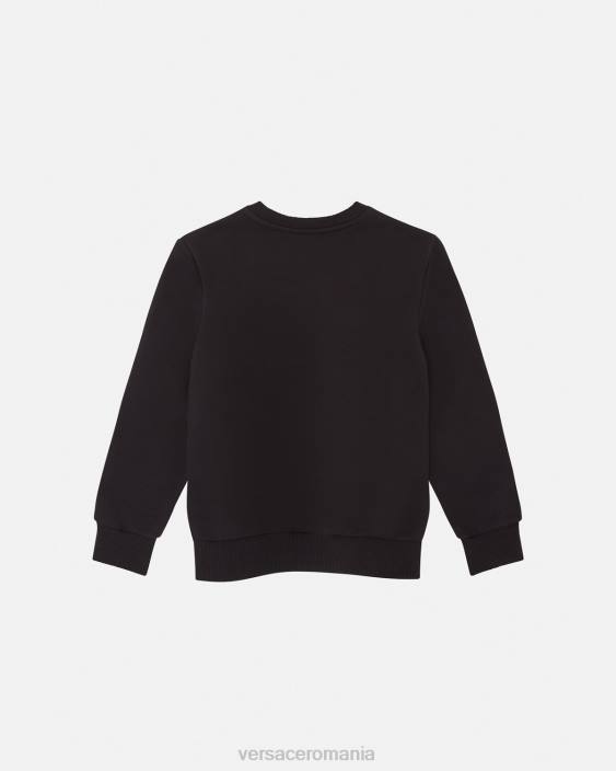 negru hanorac cu medusa de cristal Versace copii îmbrăcăminte 40L61998