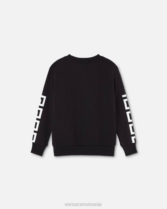 negru hanorac greca Versace copii îmbrăcăminte 40L62106